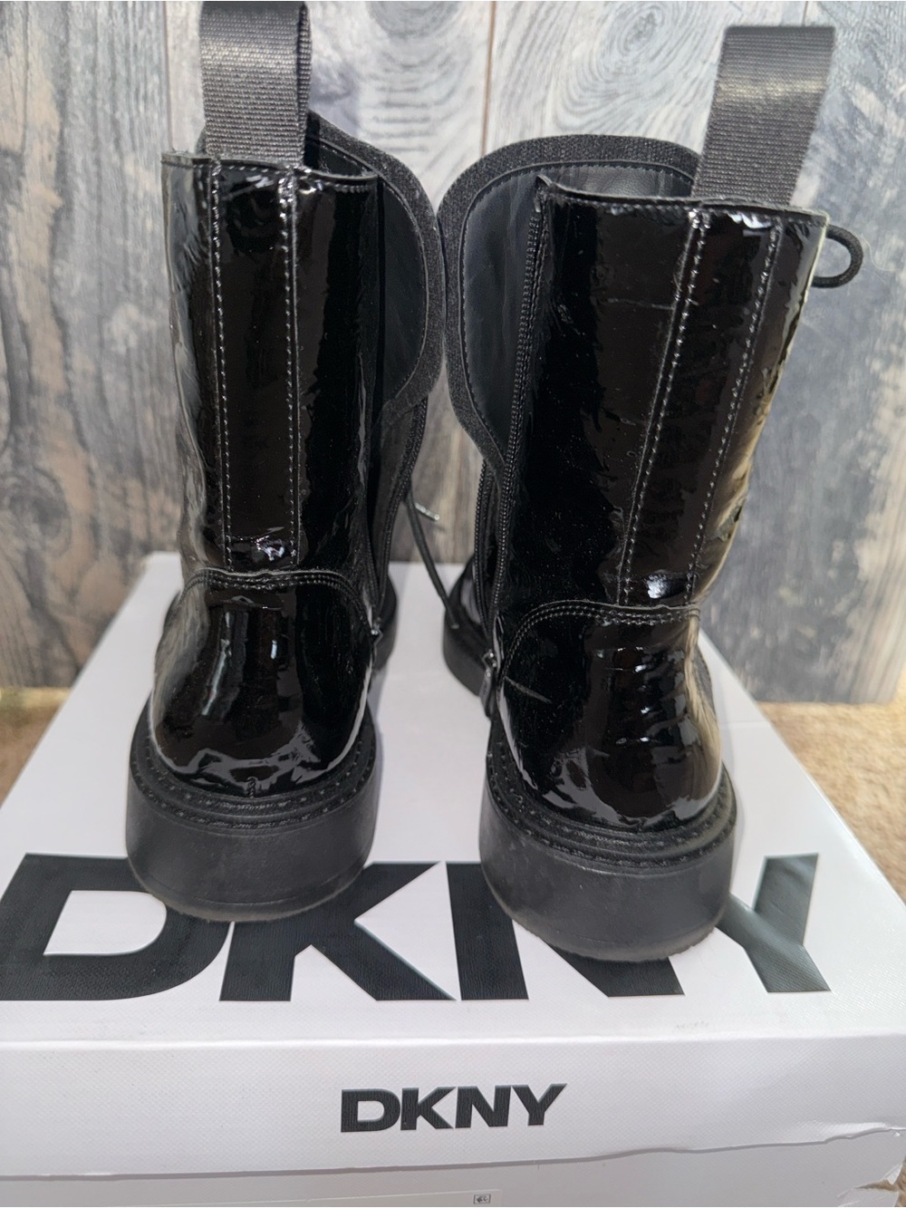 DKNY Malaya Lace-Up Boot - Black 9 - Picture 5 of 9